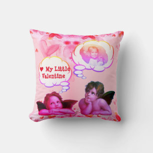 Customised LOVE MY LITTLE VALENTINE Cherub Angels Cushion