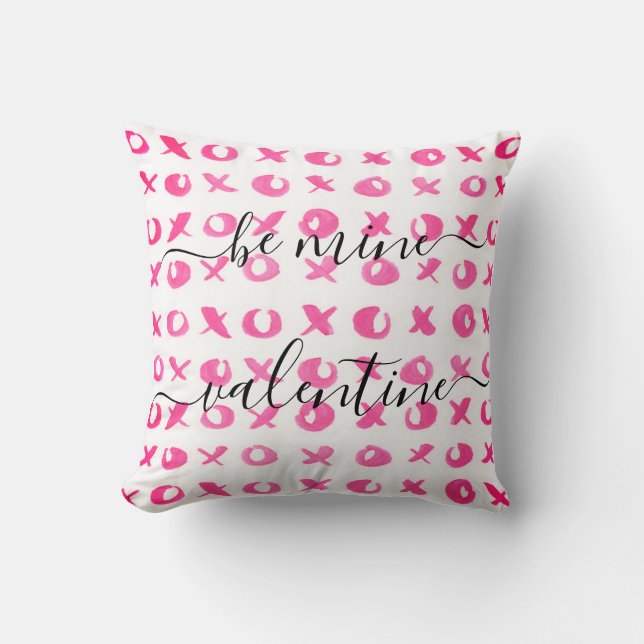 Customised LOVE XOXO Be Mine Valentine Gift Cushion (Front)