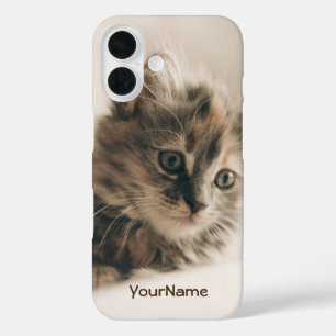 Customised Lovely Sweet Cat Kitten Kitty Case-Mate iPhone 16 Case