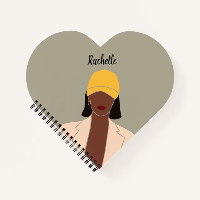 Customised Melanin Queen African American Notebook (Front)