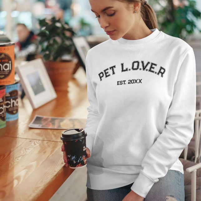 Customised Minimalist Stylish Cute Pet Lover Sweatshirt (Creator Uploaded)