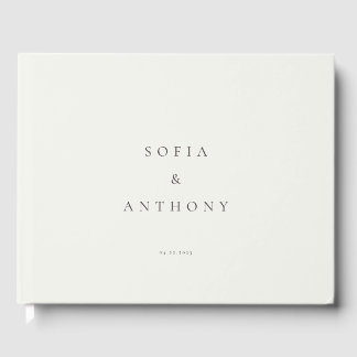 Customised Modern Minimalist Wedding Guestbook