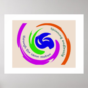 Customised Modern Motivational Abstract Artwork Poster