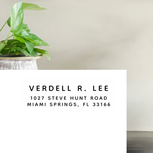 Customised Modern Return Address Rubber Stamp (Creator Uploaded)