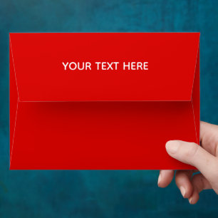 Customised Modern Stylish Minimal Wedding Red Envelope