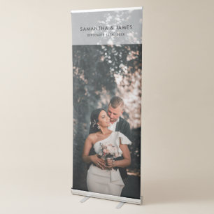 Customised Modern Wedding Photo DIY Retractable Banner
