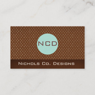 Customised Monogram Business Cards