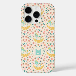 Customised Monogram Floral Unicorn on the moon iPhone 16 Pro Case