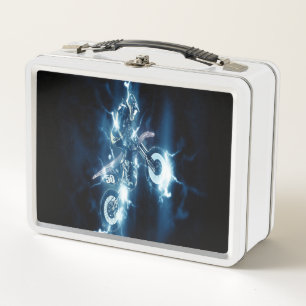 Customised Motocross Metal Lunch Box