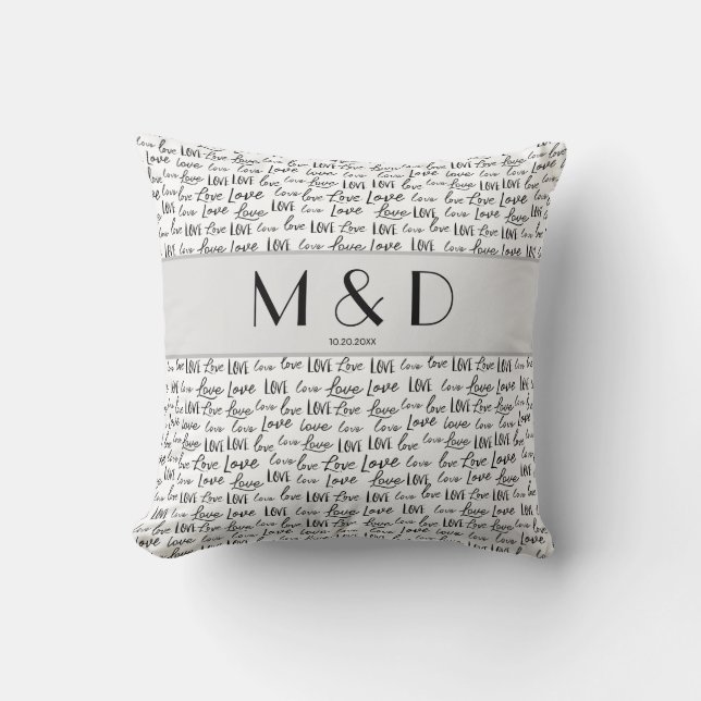 Customised Mr. and Mrs. Wedding Pillow (Front)