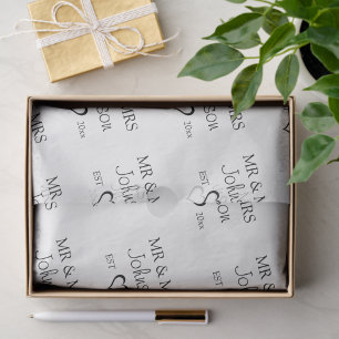 Customised Mr & Mrs Couples Anniversary  Tissue Paper