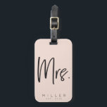 Customised MRS. [lastname] & [year] luggage tag<br><div class="desc">Customised luggage tag is the perfect gift for the bride-to-be! She'll be thrilled to strap this darling accessory on to her honeymoon suitcase!</div>