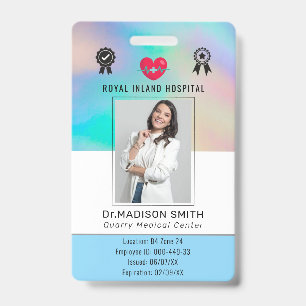 Customised Name and Photo    ID Card Badge
