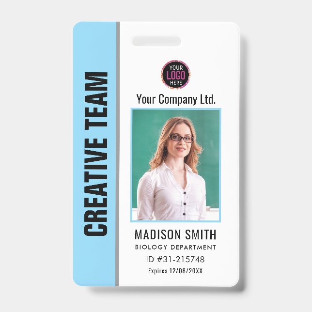 Customised Name and Photo |  ID Card Badge (Front)