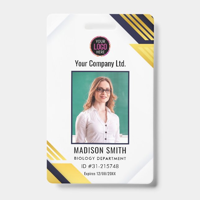 Customised Name and Photo |  ID Card Badge (Front)