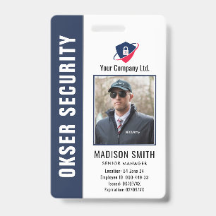 Customised Name and Photo    ID Card Badge