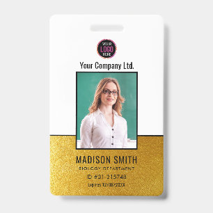 Customised Name and Photo   ID Card Badge