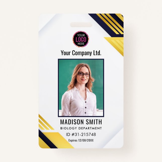 Customised Name and Photo |  ID Card Badge ID Badge (Front)