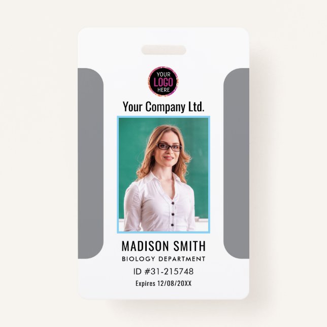 Customised Name and Photo |  ID Card Badge ID Badge (Front)