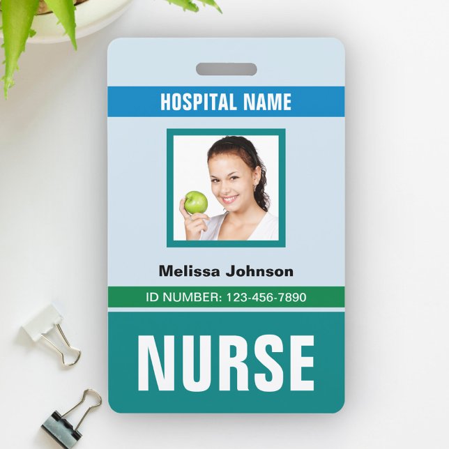 Customised Name and Photo | Nurse ID Card ID Badge (Creator Uploaded)