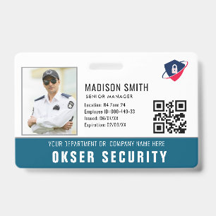 Customised Name and Photo   Security ID Card  Badg Badge