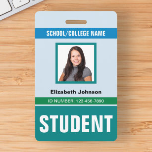 Customised Name and Photo   Student ID Card ID Badge