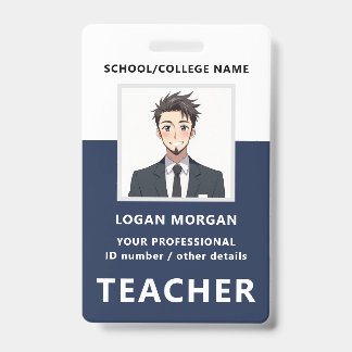 Customised Name and Photo | Teacher ID Card Badge