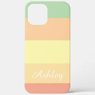 Customised Name Colourful Stylish Modern Elegant iPhone 12 Pro Max Case