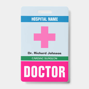 Customised Name Doctor ID Card Badge