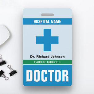 Customised Name Doctor ID Card Badge