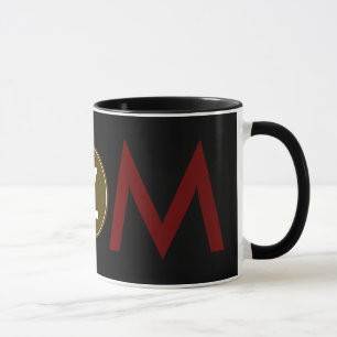 customised name initials letters mug