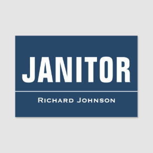 Customised Name Janitor Tag