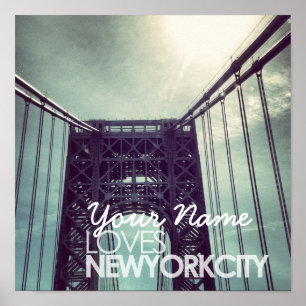 Customised Name Loves New York City Poster