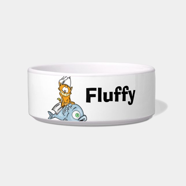 Customised Name Pet Cat Bowls (Front)