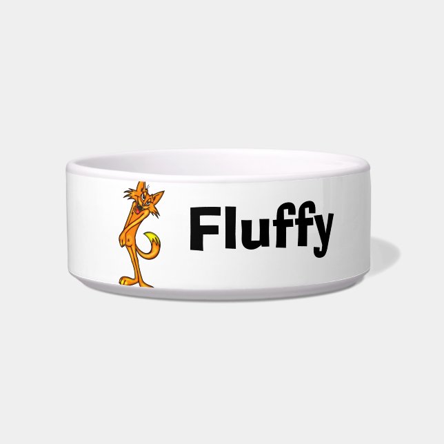 Customised Name Pet Cat Bowls (Front)