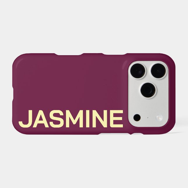 Customised Name Stylish Minimal Monogram Modern (Back Horizontal)