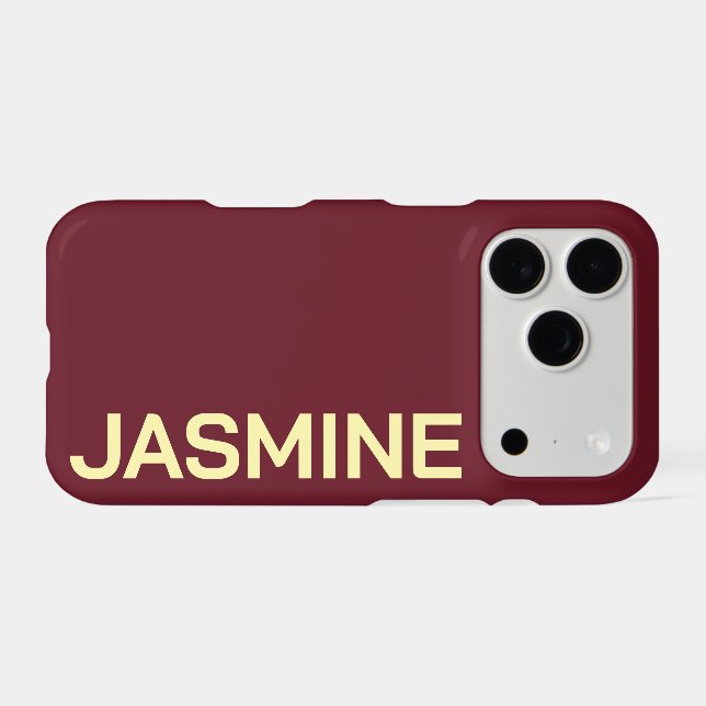 Customised Name Stylish Minimal Monogram Modern (Back Horizontal)
