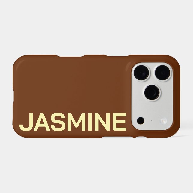 Customised Name Stylish Minimal Monogram Modern (Back Horizontal)