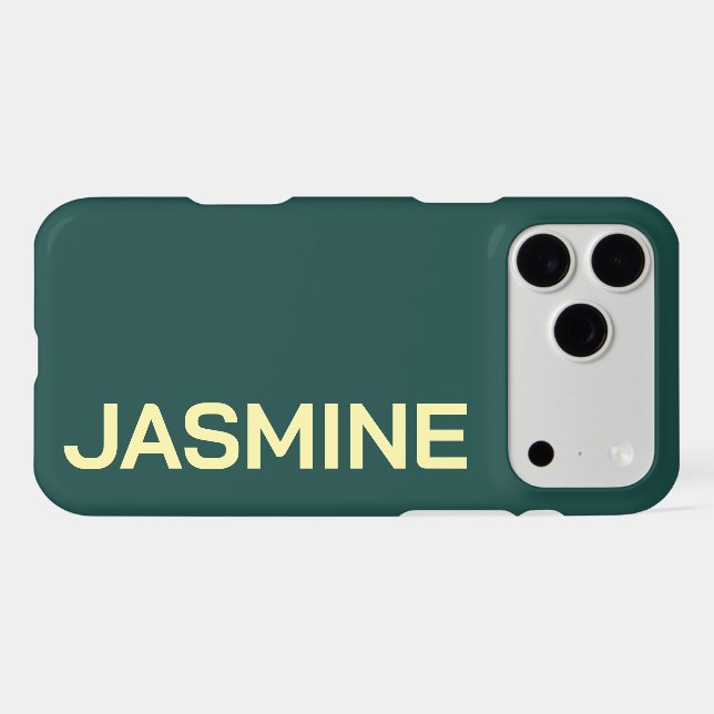 Customised Name Stylish Minimal Monogram Modern (Back Horizontal)