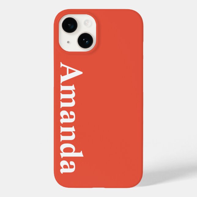 Customised Name Stylish Modern Elegant Monogram. Case-Mate iPhone Case (Back)
