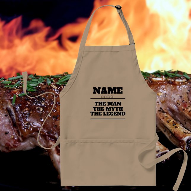 Customised Name The Man The Myth The Legend Funny Standard Apron (Creator Uploaded)
