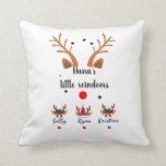 Customised Nana's little reindeer  Cushion<br><div class="desc">- Personalised Christmas grandma's little reindeer pillow.
- Custom Christmas gift for your loved one on Christmas.
- It is a cute gift for your mum,  your grandma, ... </div>