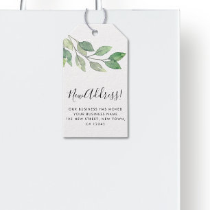 Customised New Address Watercolor Gift Tags