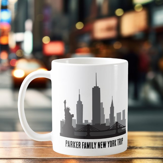 Customised New York Trip Skyline Statue of Liberty Coffee Mug (Creator Uploaded)