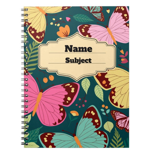Customised Notebooks  Personalised  (Front)