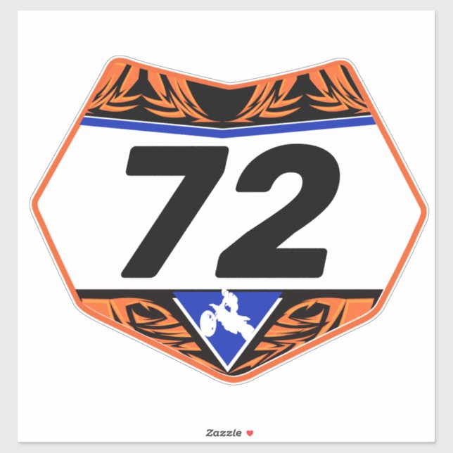 Customised number plate vinyl sticker (Sheet)