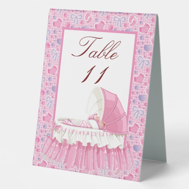 Customised Numbered Baby Girl  (Front)