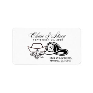 Customised Nurse and Firefighter design Label