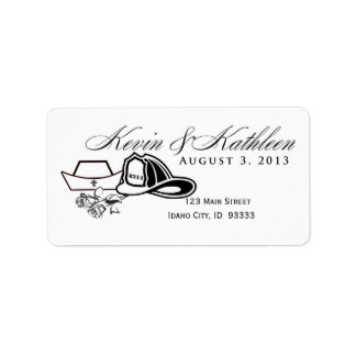 Customised Nurse and Firefighter design Label