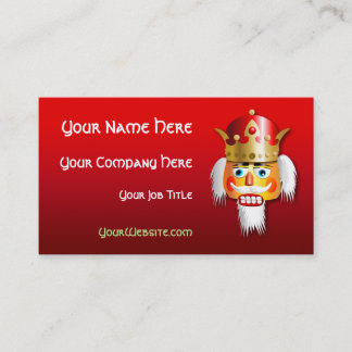 Customised Nutcracker King Cartoon Business Card
